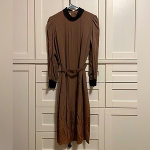 Vintage JH Paul Ltd. Pleated Dress with Pockets and Belt